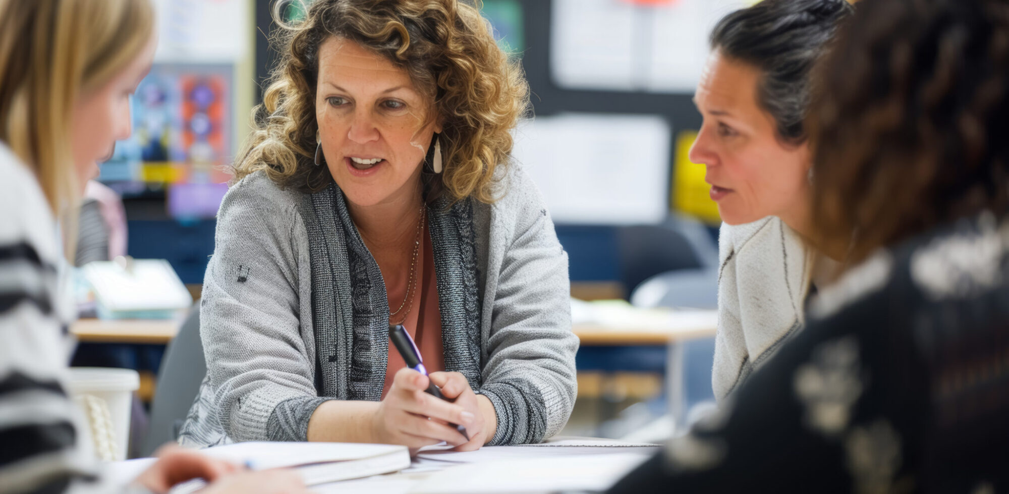 In Depth Discussion At An Individualized Education Plan (Iep) Meeting With Educators And Parents