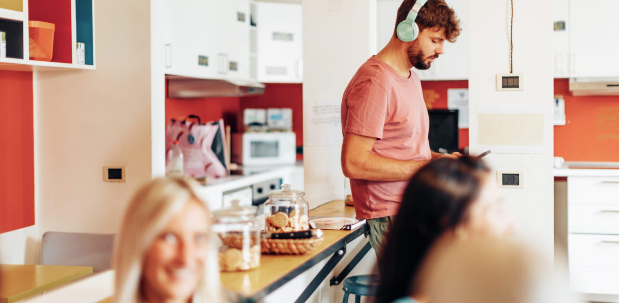 Life In A Communal Kitchen In A Youth Coliving House